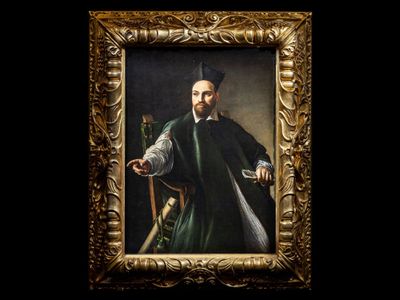 Caravaggio painted&nbsp;Portrait of Monsignor Maffeo Barberini&nbsp;in the early 1600s.