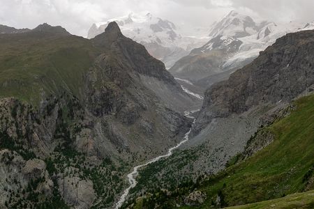 The Gorner Glacier and the Monte Rosa area