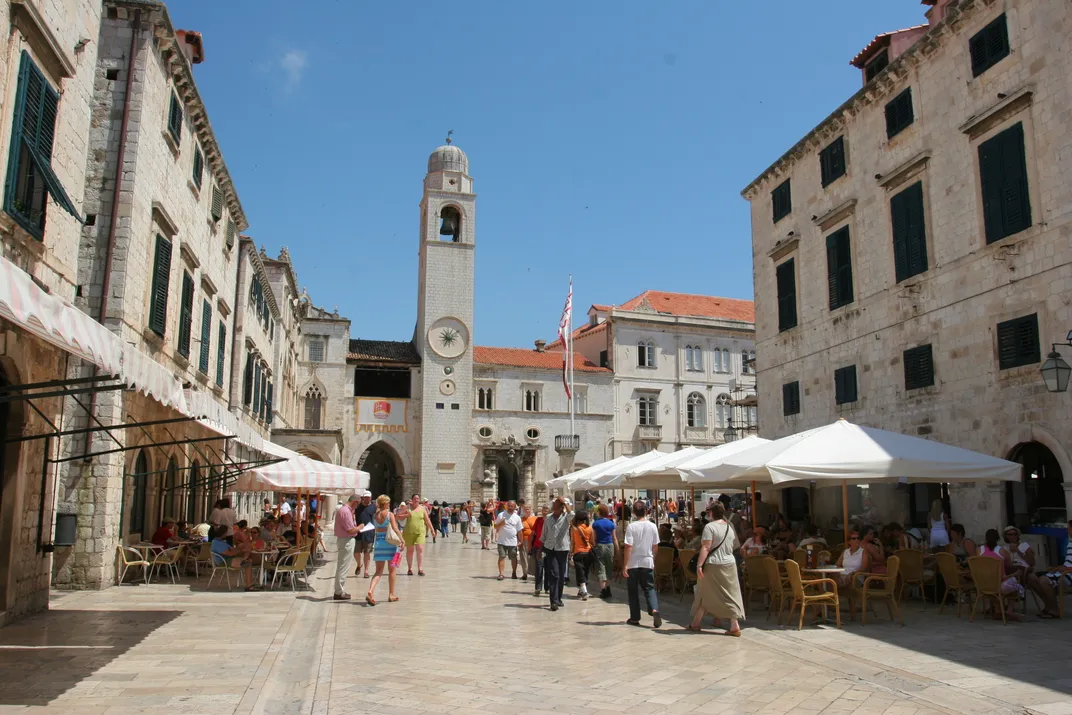 Traditional street in Dubrovnik