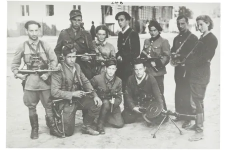 Group of Jewish partisan fighters in Soviet territories