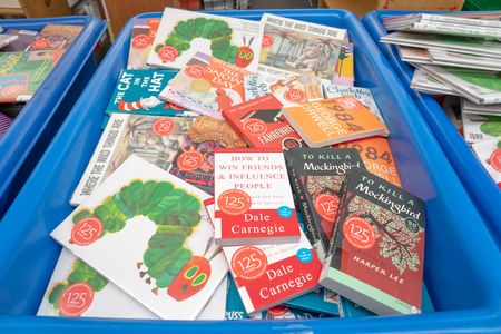 The top ten include To Kill a Mockingbird, The Hungry Caterpillar and The Cat in the Hat.