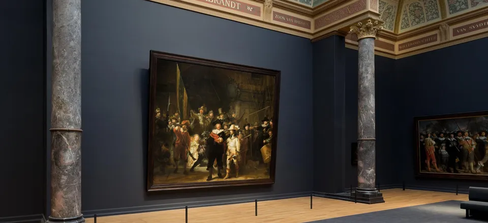  Rembrandt's <i>The Night Watch</i> at the Rijksmuseum. Credit: Netherlands Tourism Bureau