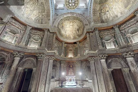 A virtual view of the Red Monastery, one of five Egyptian heritage sites newly detailed in 3-D