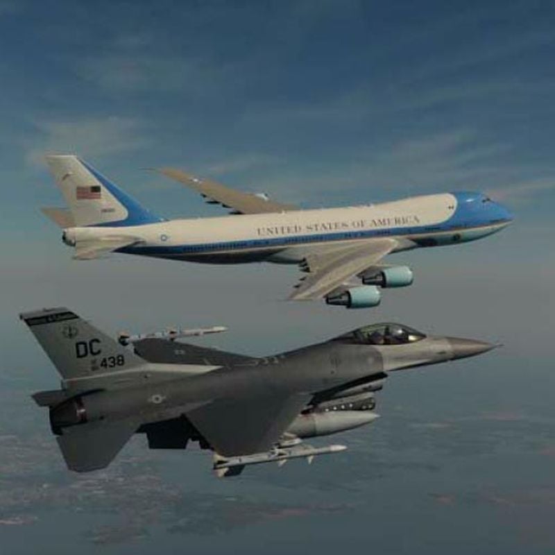 Air force 2024 one escort