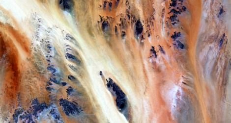 The Terkezi Oasis in Chad, as seen from Landsat 7