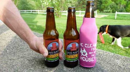 Putting beer koozies to the test.