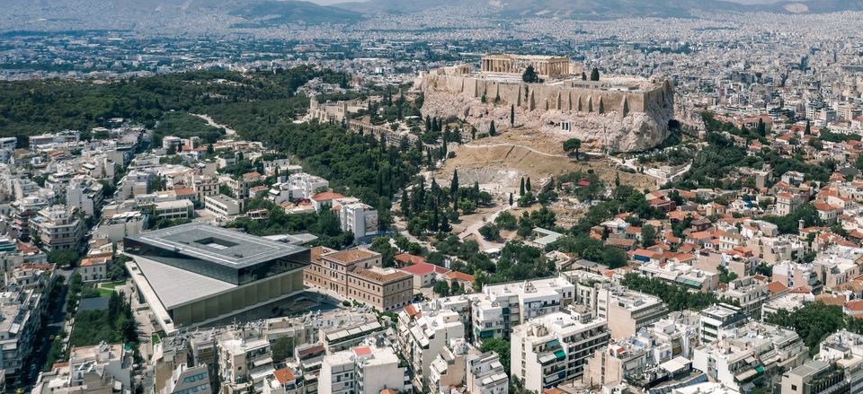  The Acropolis and Acropolis Museum (at left) 