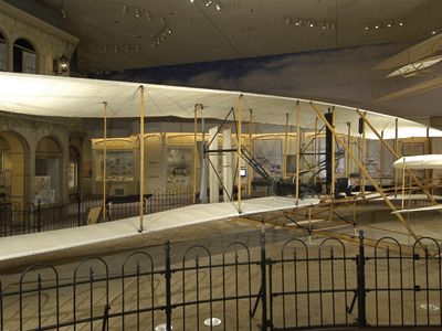 The Wright brothers inaugurated the aerial age with the world's first successful flights of a powered heavier-than-air flying machine.