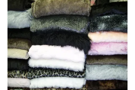 A stack of faux fur "pelts."