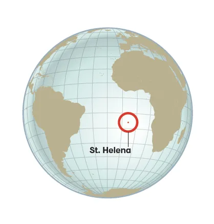 St. Helena map