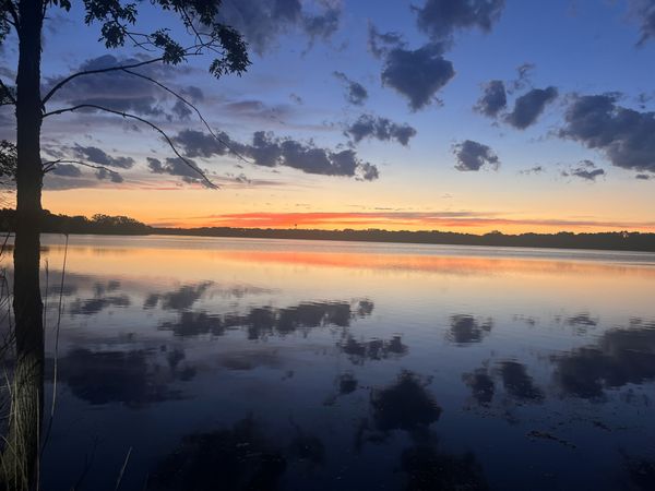 Sunset Over A Lake thumbnail