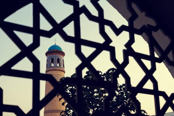 Minaret in the city of Andijan. thumbnail