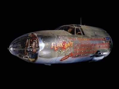 Flak-Bait made history on April 17, 1945, when it became the only American bomber to fly 200 missions.
