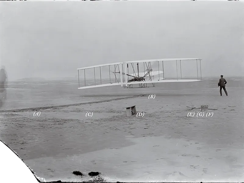 KITTY HAWK The Wright Brothers 10x8 Photo 