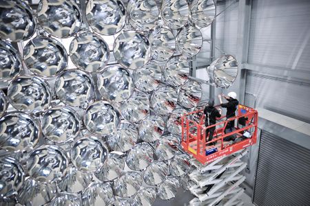 Put on your sunglasses—when in action, this artificial sun is 10,000 times brighter than the usual solar radiation here on Earth.