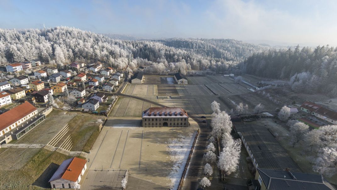 The grounds of the Flossenbürg Concentration Camp Memorial Site