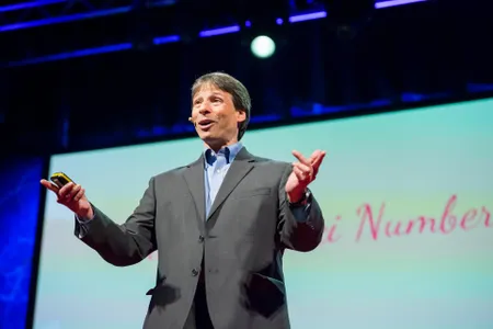 Arthur Benjamin speaks at a TED Conference in Edinburgh, Scotland, in June 2013.