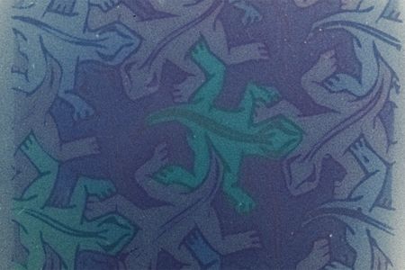 Lizard image produced by light-sensitive bacteria