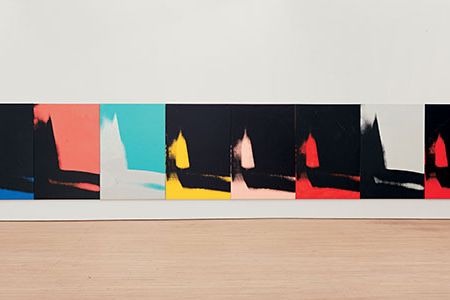 For the first time ever, all 102 of Andy Warhol's Shadows are installed together, at the Hirshhorn Museum and Sculpture Garden through January 15.