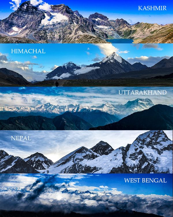 Himalayas from different locations. thumbnail