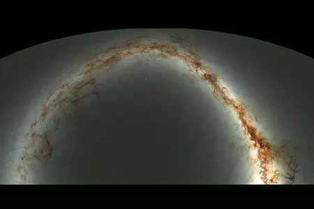 A compressed view of the entire visible sky from the Pan-STARRS1 Observatory