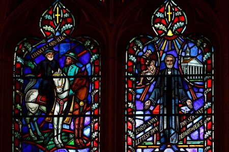 Washington National Cathedral authorities announced Wednesday that windows depicting generals Robert E. Lee and Thomas "Stonewall" Jackson will be removed and stored pending a decision about their future. 
