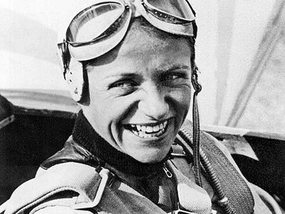 Luftwaffe test pilot Hanna Reitsch.