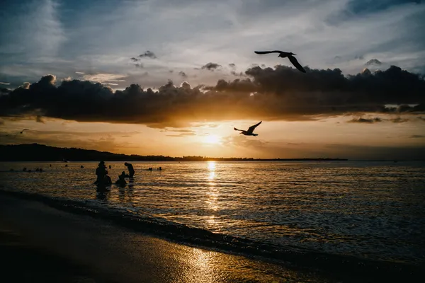 A sunset at Luqillo beach in Puerto Rico thumbnail