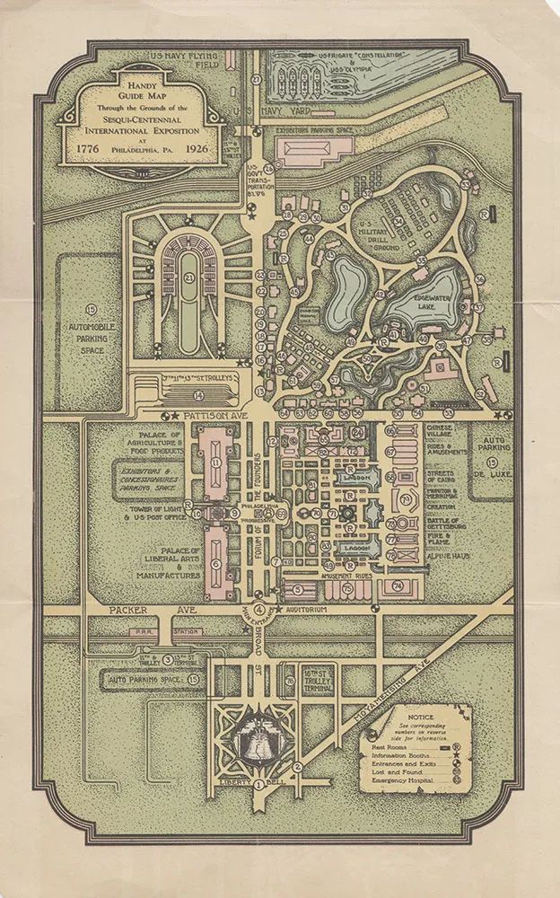 A map of the fairgrounds
