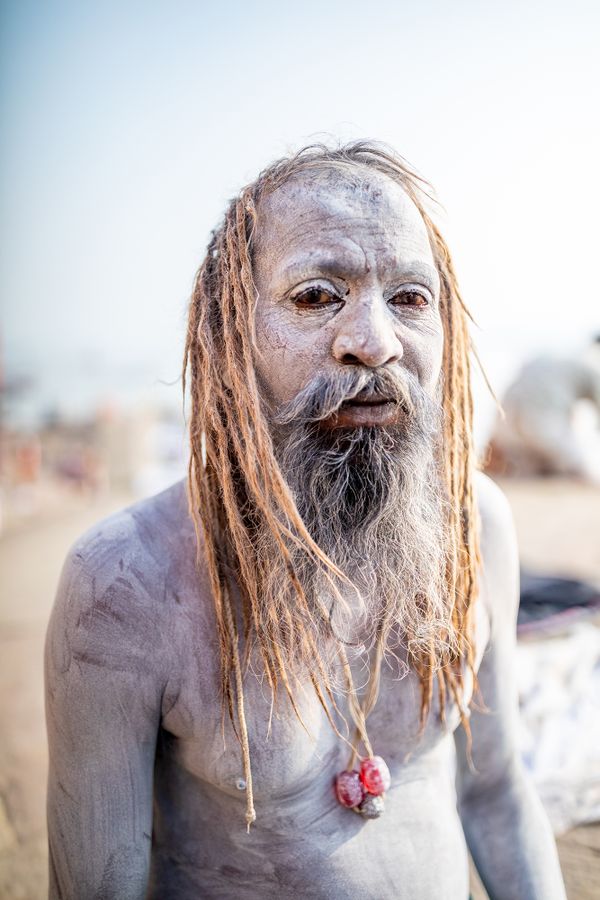 Portrait of a Sadhu in Varanasi, India thumbnail