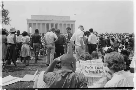 March on Washington, August 28, 1963, at the Lincoln Memorial