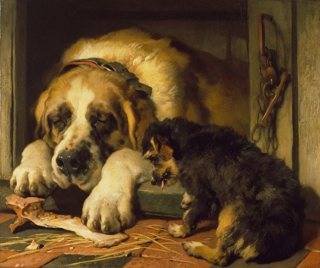 Edwin Landseer's Doubtful Crumbs