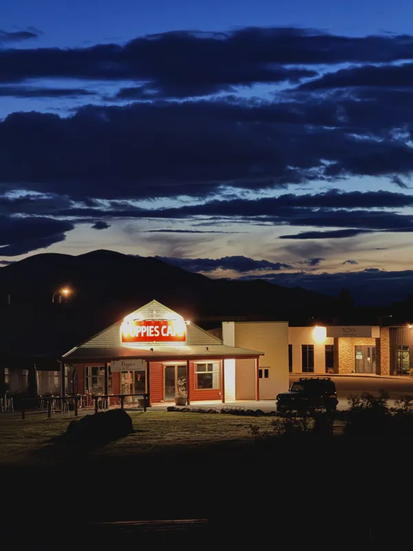 A cafe in the bluehour thumbnail
