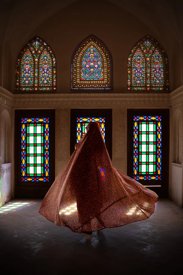 Dancing in the glow of stained glass thumbnail