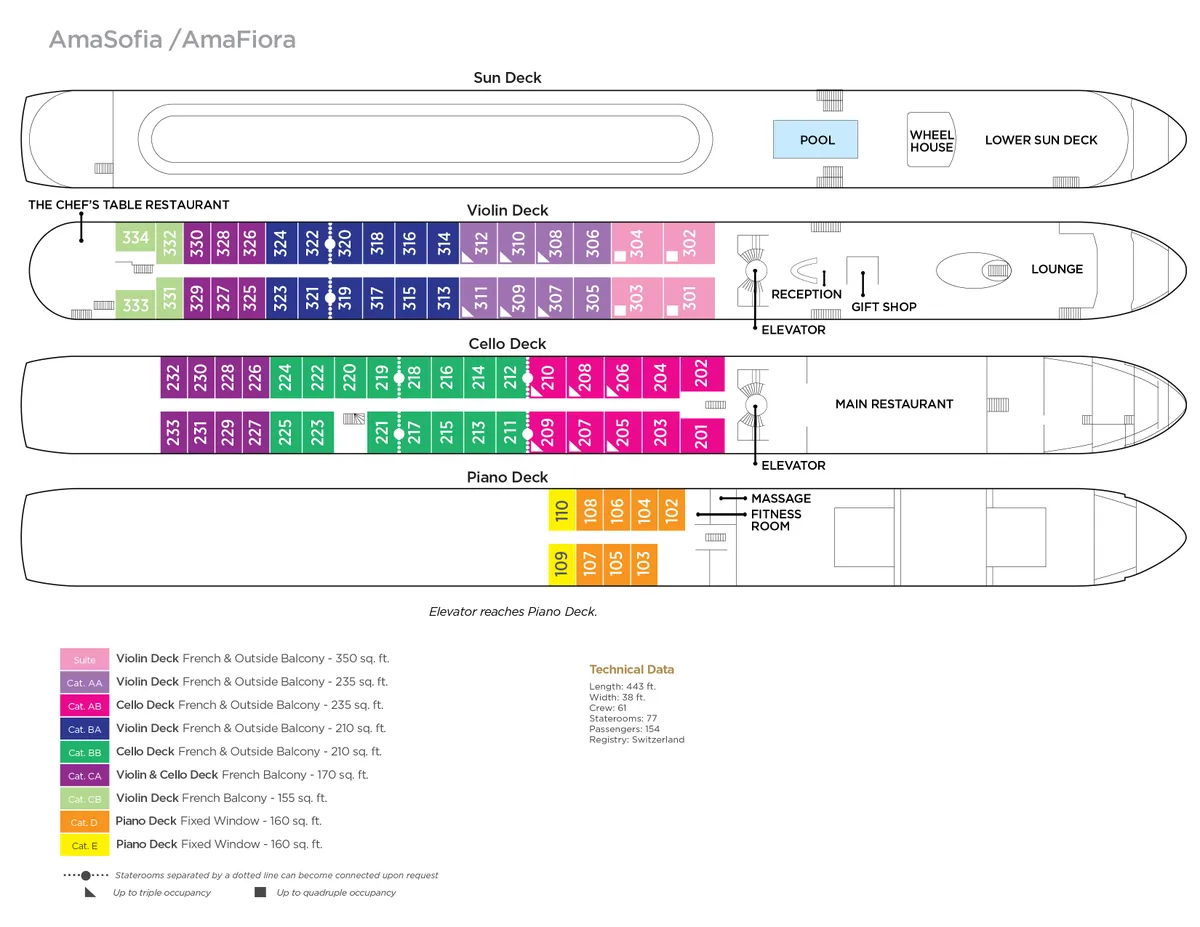 AmaFiora deck plan image