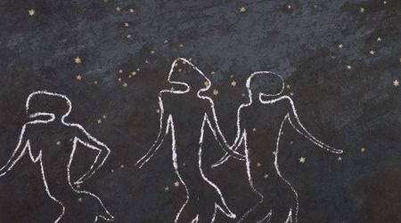 Contemporary artist Gavin Jantjes’s untitled work is a part of the “African Cosmos: Stellar Arts,” exhibit on display through December 9.