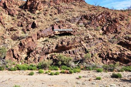 The Warryti Rock Shelter in the Flinders Range