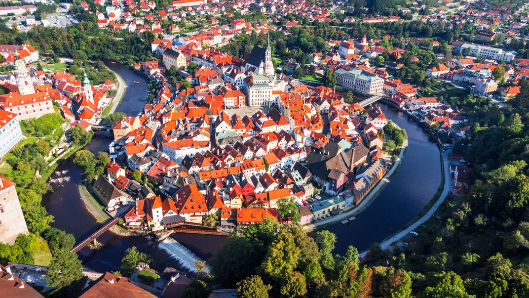 The World Heritage site of Cesky Krumlov