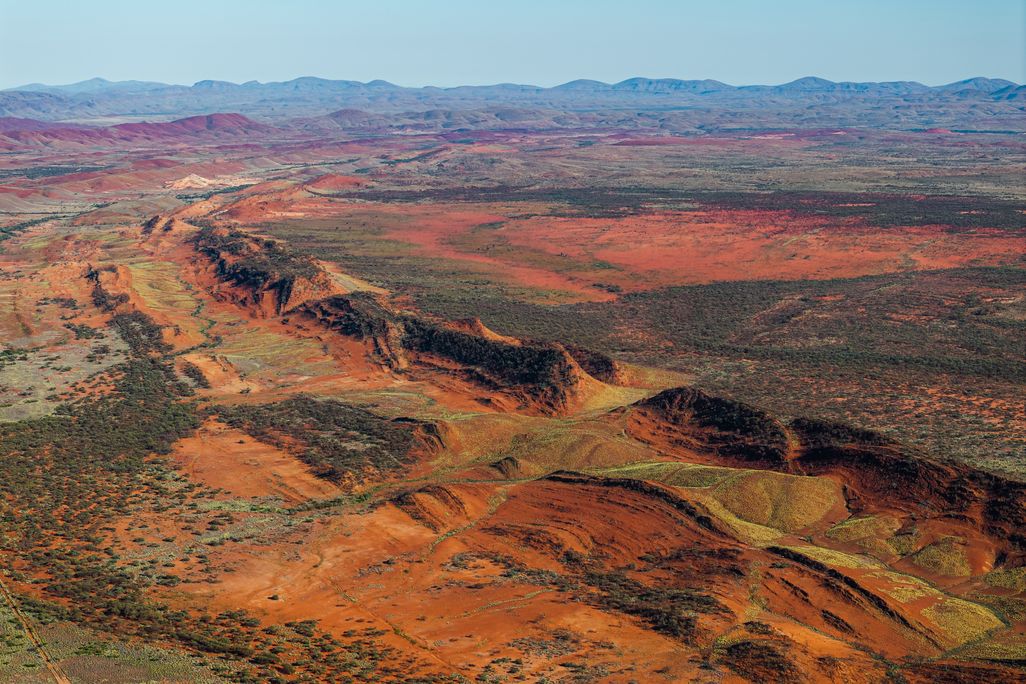 aerial view of mountains