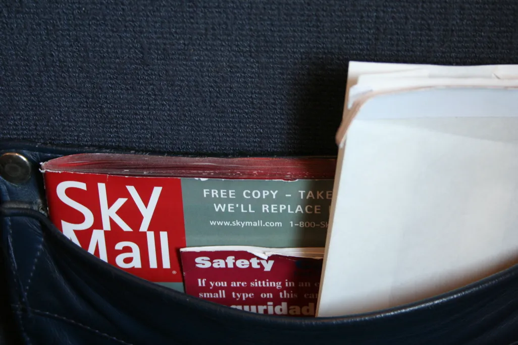 SkyMall on Plane