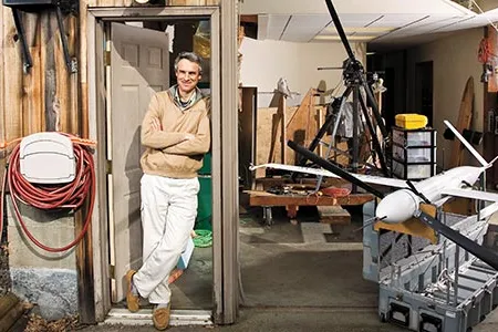 Engineer Tad McGeer, at his company's headquarters near Bingen, Washington, played a key role in getting the civilian drone industry off the ground.