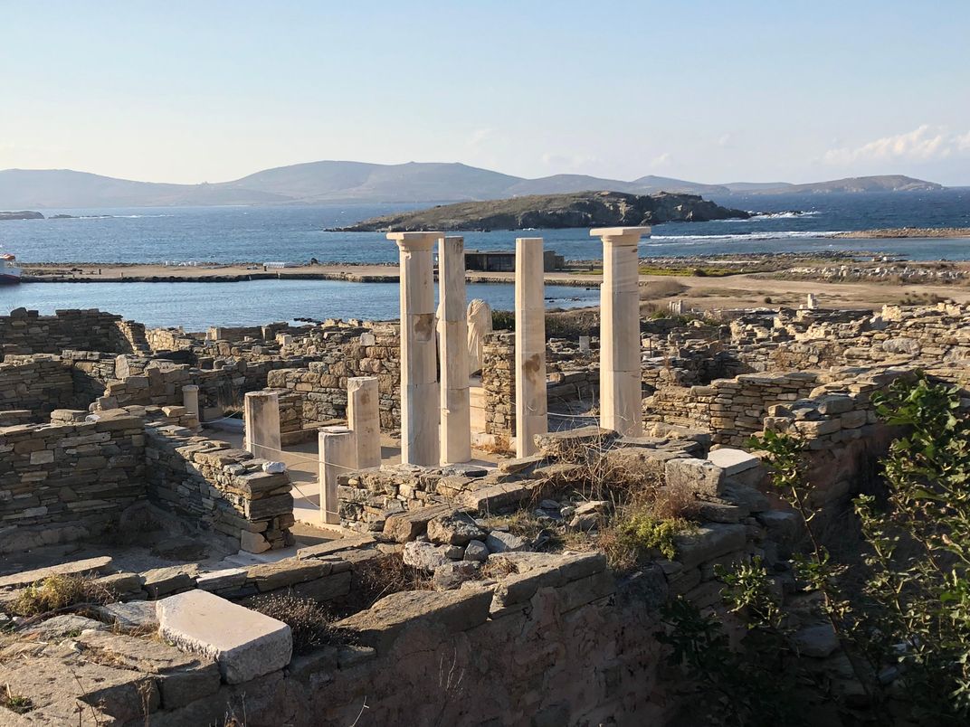 Archaeological site at Delos