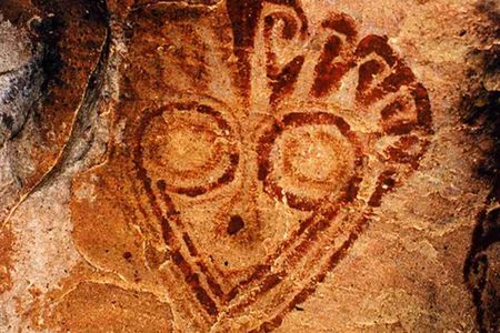 Rock art in Vallegrande in Santa Cruz, Bolivia