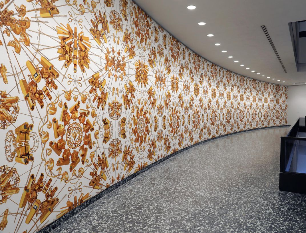 Wallpaper installation view