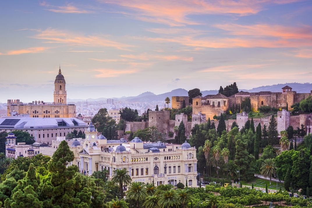 View of historic Málaga