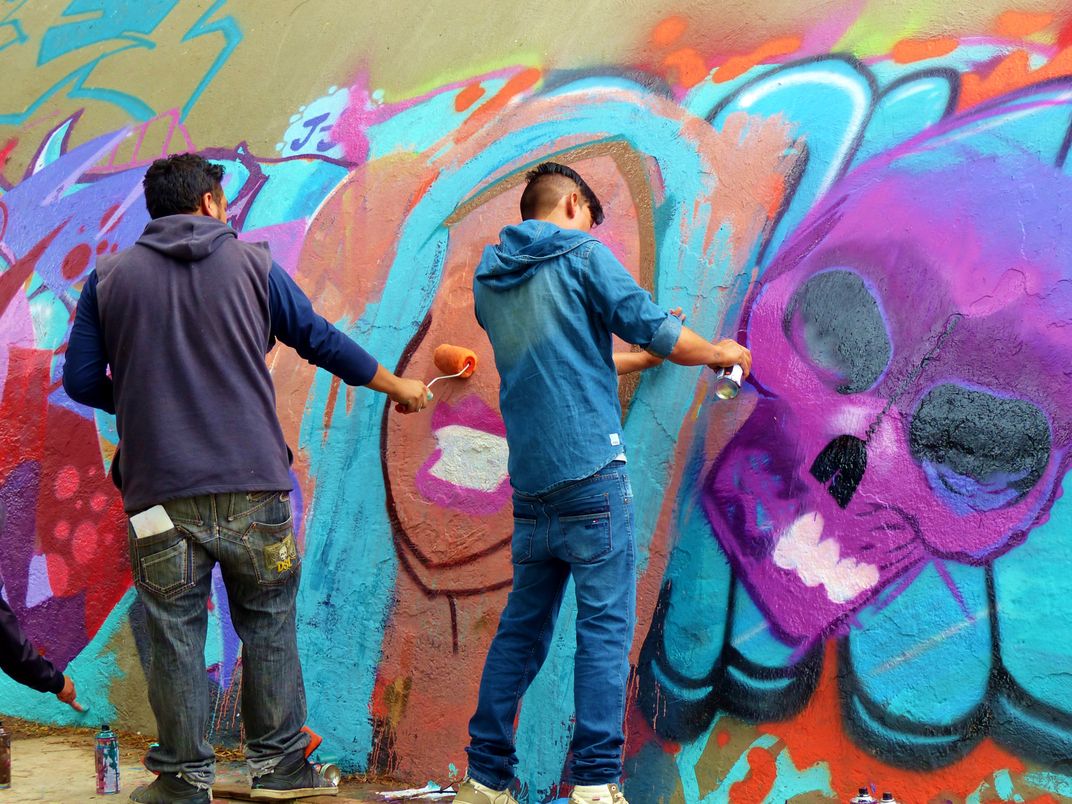 Graffiti mural in a Quito park Smithsonian Photo Contest
