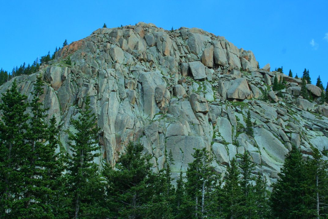 On my way to Pikes Peak just a natural rock formation. | Smithsonian ...