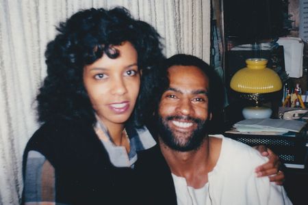 Huey P. Newton (right) and his second wife, Fredrika Newton