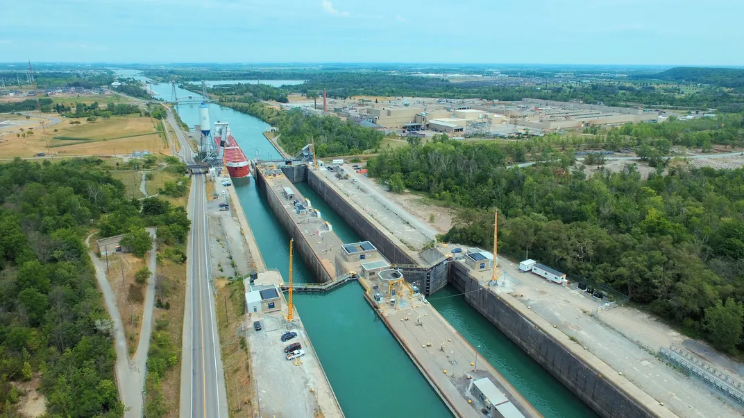 Lock in the Welland Canal