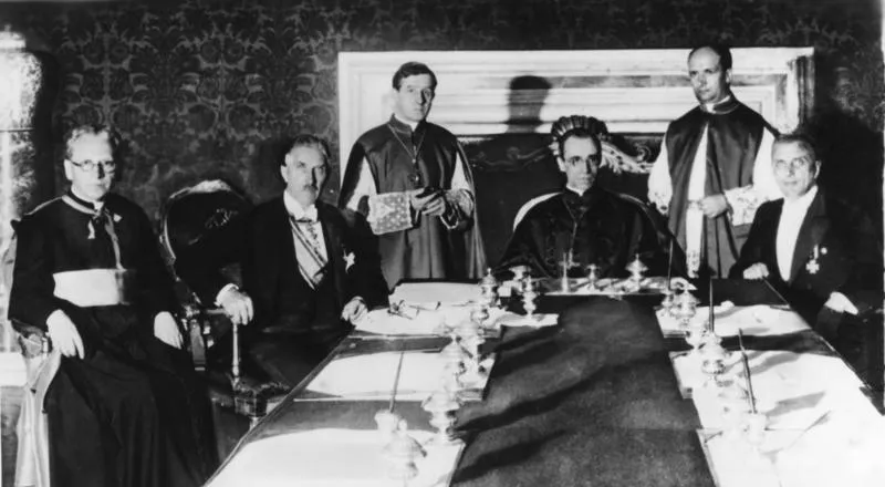 Pius XII signs 1933 Reichskonkordat
